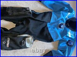 Mens northern diver dry suit used scuba diving