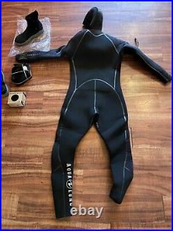 NEW Aqua Lung 8/7MM MENS SOLAFLX SUIT-HYDROSTEAL BOOT 9 BRAND NEW