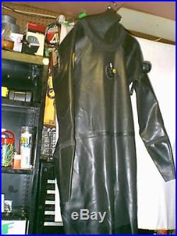 NWT Viking Protech Black Rubber SCUBA Diving DRYSUIT SIZE 03 SEE LISTING