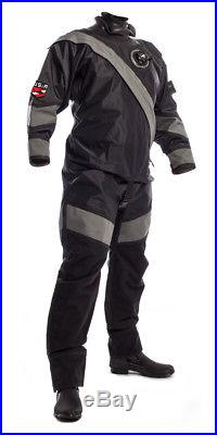 New USIA AQUA DELUXE DIVING DRY SUIT insulated scuba drysuit wet Front Entry M