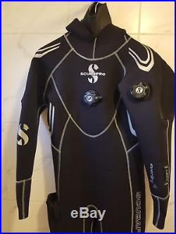 New mens SCUBAPRO EVERDRY 4 SCUBA dive diving drysuit DRY SUIT SIZE LARGE