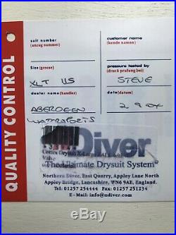 Northern Diver Cortex Scuba Diving Drysuit XL Tall