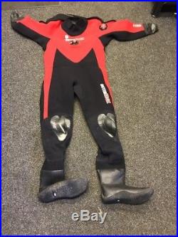 Northern Diver OuterEdge Compressed Neoprene Mens Scuba Dry suit XL boots 10