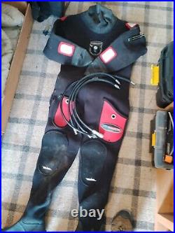 Northern diver scuba diving dry suit, us divers BCD and suit inflation hoses