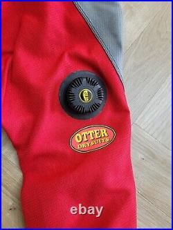 OTTER Scuba Diving Drysuit Neo 7 Black Red and Carry Bag
