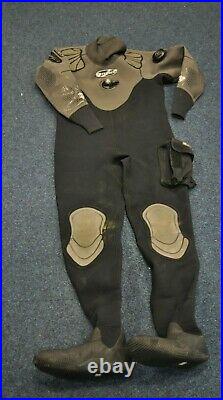 O'Three Neoprene Ri 2-100 Scuba Diving Drysuit Mens XL Drysuit Boots UK 10