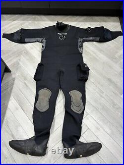 O'three scuba diving dry suit XXL Size 12 Boots, kitbag and changing Matsx2