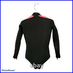 Ocean Dynamics 2 Piece Scuba Dry suit Black/Pink With Red Lining Sz Small