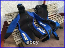 Oceanic Semi-Dry Scuba Suit Mens XL Blue/Black 7mm