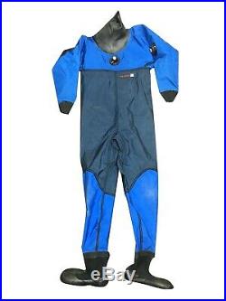 Offshore Dry Suit Large for Cold Water Scuba Diving with Size 10 Boot Drysuit