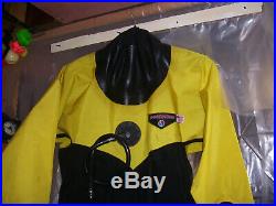 Os Systems Drysuit Unisex Small Scuba Diving New Latex Rubber Seals & Socks