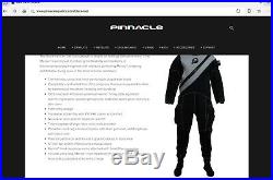 Pinnacle Aquatics Black Ice SCUBA Dry Suit XL Short New With Tags