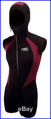 Promate Avalon 6mm Women's 2-Piece Hooded Semi-Dry Full Suit Scuba Dive Wetsuit