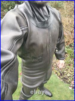 RARE Avon Rubber Diving Drysuit Size 5 XLARGE military scuba suit Latex seals