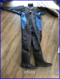 ROHO Scuba Diving Drysuit, size medium, size 7 boots