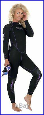 SEAC Women's Alfa 7.0 7 mm Suit for Scuba Diving XL Black
