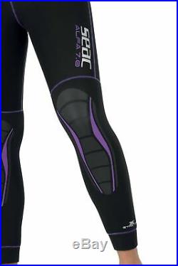 SEAC Women's Alfa 7.0 7 mm Suit for Scuba Diving XL Black