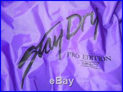 STAY DRY Pro Edition Impact Purple/Blue WET SUIT Scuba Diving Size Adult LARGE