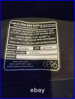 Scuba Aquatek Dry Suit Men's Size Medium Trilaminate Great Condition