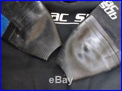 Scuba Diving Dry Suit Seac Sub, blue + black, boot size 12, body XXL