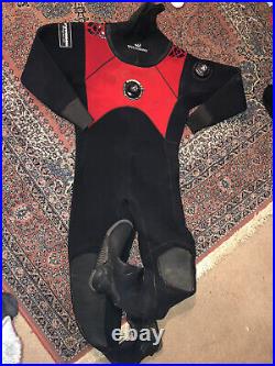 Scuba Diving Dry Suit TYPHOON Apeks Size L Large Snorkel Full Body