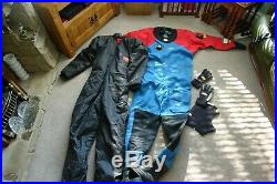 Scuba diving dive drysuit dry suit Otter Large Tall hardy used