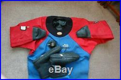 Scuba diving dive drysuit dry suit Otter Large Tall hardy used