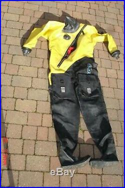 Scuba diving dry suit, (Otter) with weezle undersuit, large, hardly used