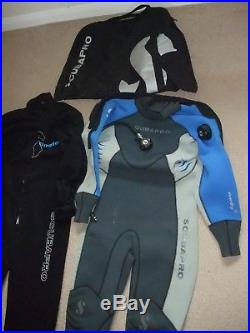 Scuba diving dry suit, Scubapro Everdry 4 + bag + Subapro Climatic fleece Large