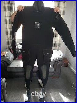 Scuba diving dry suit bare