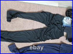 Scuba diving dry suit large with accessories