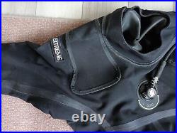 Scuba diving dry suit large with accessories