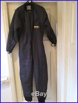 Seaskin black membrane SCUBA dry suit and thermal liner