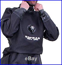 Sopras Sub Trilaminate Scuba Diving DrySuit With Hard Sole Booties Back Zipper
