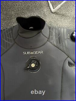 Subgear XL Neoprene Scuba Diving Drysuit + Extras