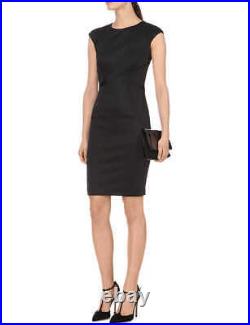 TED BAKER black smart tailored pencil shift suit dress midi work interview 1 8