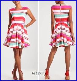 Ted Baker London Maya Pier Striped Skater Dress-Sz 3 Beautiful