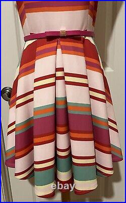 Ted Baker London Maya Pier Striped Skater Dress-Sz 3 Beautiful