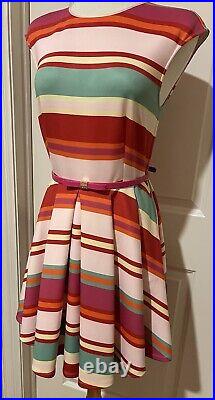 Ted Baker London Maya Pier Striped Skater Dress-Sz 3 Beautiful