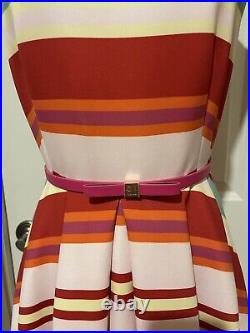 Ted Baker London Maya Pier Striped Skater Dress-Sz 3 Beautiful