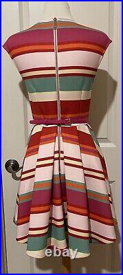 Ted Baker London Maya Pier Striped Skater Dress-Sz 3 Beautiful