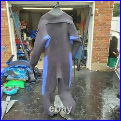 Tusa Drysuit Neoprene Size Large Boot 28 Dry Suit Scuba Diving Scubadiving New