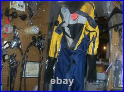 Typhoon Scuba Diving Drysuit With Attached Rubber Hood Men XL