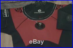 Typhoon Scuba Drysuit 5mm M Red/Blk 5' 10. Seals & Zip well cared for