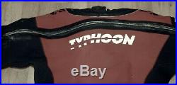 Typhoon Scuba Drysuit 5mm M Red/Blk 5' 10. Seals & Zip well cared for