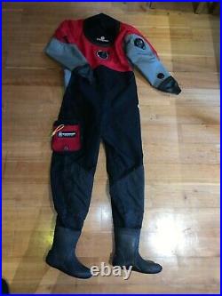 Typhoon TRX Scuba Diving Dry Suit size large in excellent condition