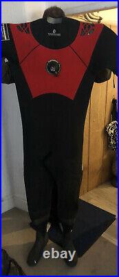 Typhoon scuba diving dry suit, size Medium Broad MB used condition Sea Snorkel