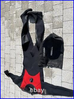 Typhoon scuba diving dry suit, size Xl Boots 9-10