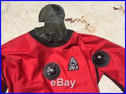 USIA Drysuit and Exotherm 1- Mens Medium Scuba Dive Fire Department Rescue Diver