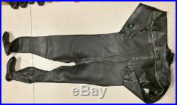 Ultra Rare Avon Black Heavy Rubber Drysuit Scuba Diving Suit Large Size 4